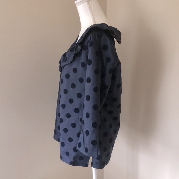 Devon Baer Silk polka Dot Blouse - Picture 5 of 13